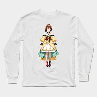 Cute happy anime girl in summer series Long Sleeve T-Shirt